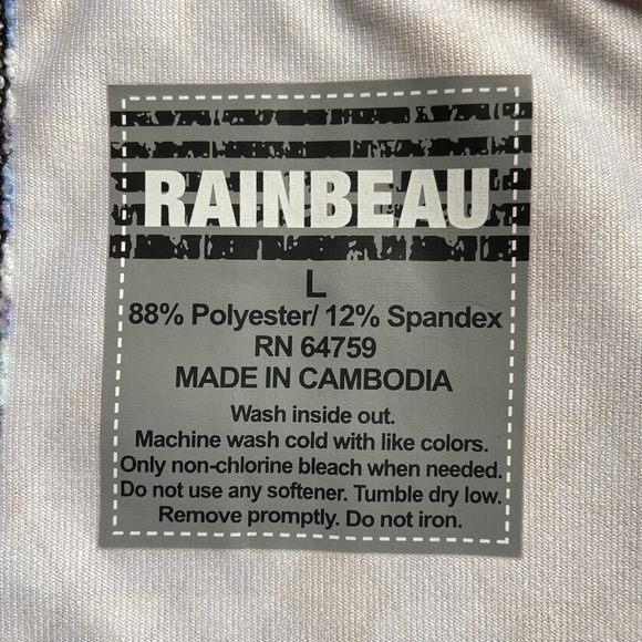 Rainbeau Booty Gym Shorts Size Large - Picture 7 of 7